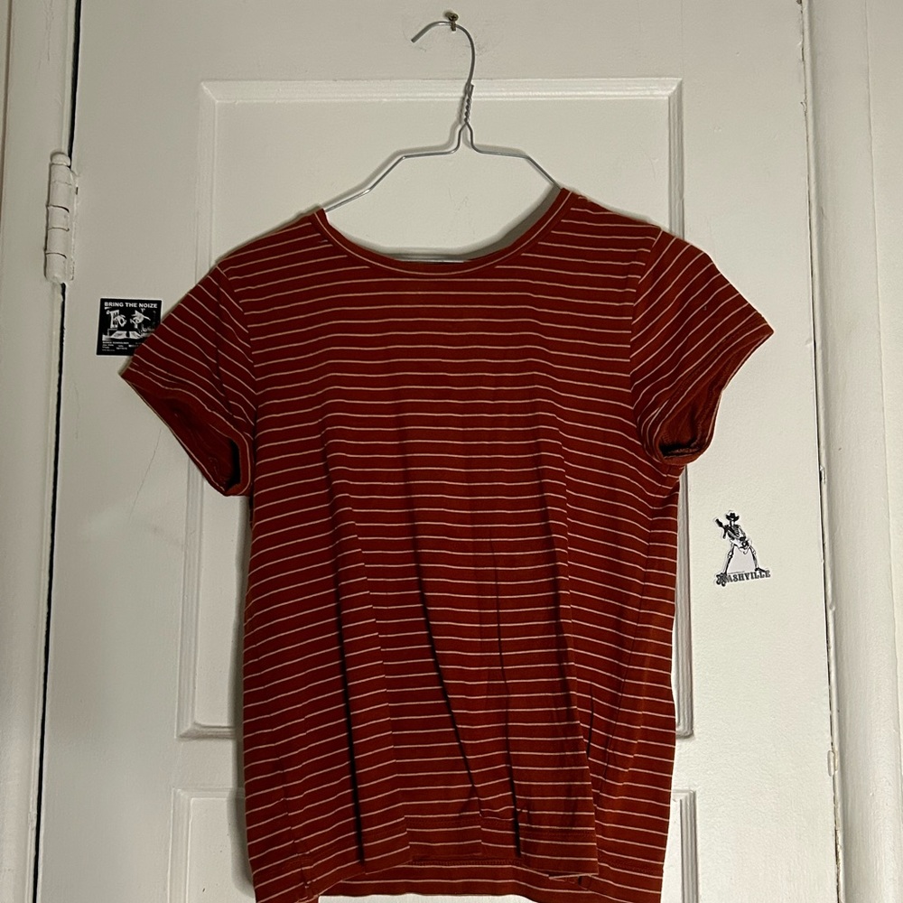 Red n White Striped tshirt